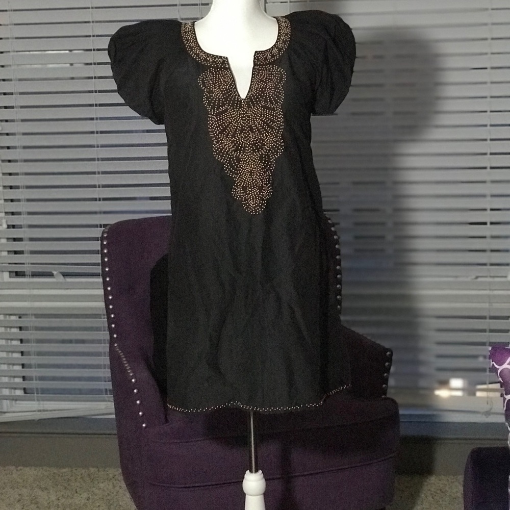 Black  mini beaded dress